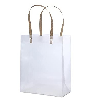 Reusable Loop Handle Plastic Bags Offset Printing Gravure