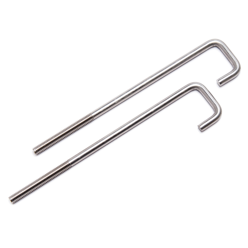 ISO9001 Foundation Bolts A2-70 A4-80 Hold Down Bolts Opening J Hook Bolt