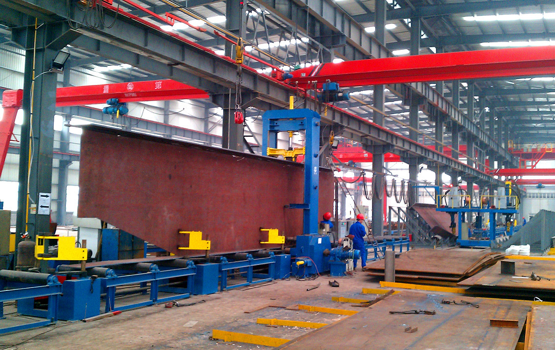 Custom Welded H Beam Structural Steel Q235B Q355B ASTM A36