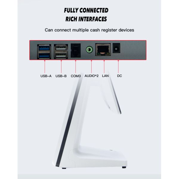 15.6Inch Cash Account Machine Capacitive Touch Screen Retail Pos System RK3568 8+128GB Supermarket Window Pos Terminal