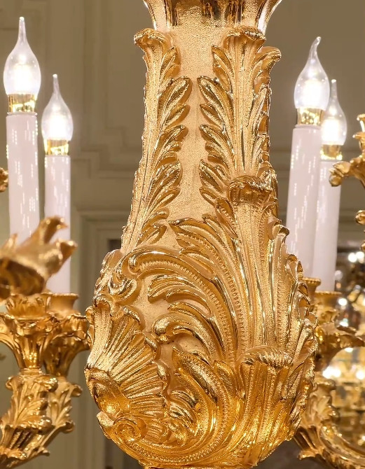 OEM ODM Metal Candle Chandelier Customized Gold Candelabra Chandelier