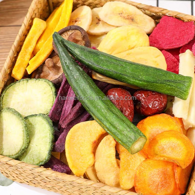 Customisable Dried Fruits Vegetables Organic Healthy Crispy Vegetables Chips