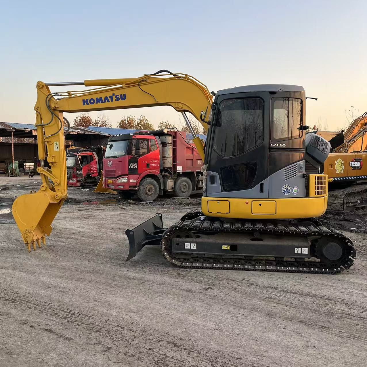 Used Komatsu PC78 Excavators Earthwork 7Ton Hydraulic Crawler Machinery