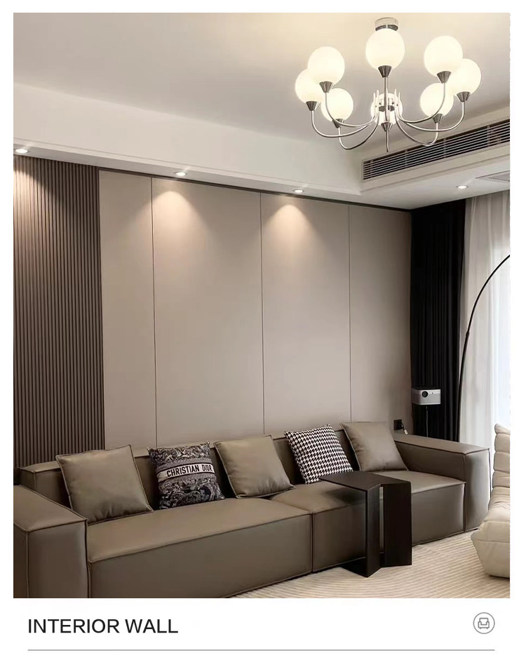 Bamboo Charcoal Decorative Wood Veneer Panels Fabric Wall Paneling 2800mm
