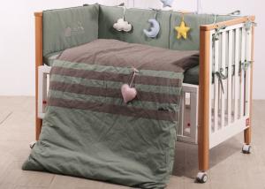 China Moon / Stars Baby Crib Bedding Sets 5 Pcs Bed Reducer Size Customized on sale