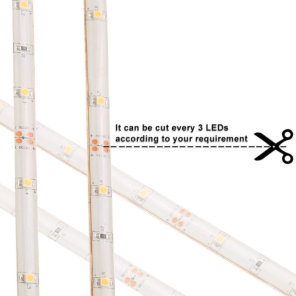 Dimmable 4.8W/M Motion Activated Under Bed Light 5ft Motion Sensor Led Light Strip