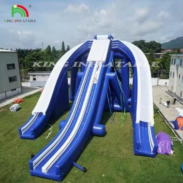 High Quality Large Inflatable Water Slide Huge Triple 3 Lane Inflatable Water Slide for Sale