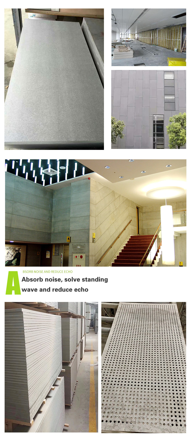 Waterproof Reinforced Fiber Board with Good and Polished Surface Calcium Silicate