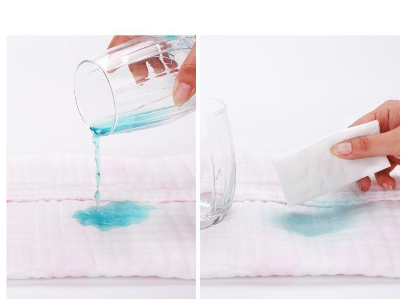 Fastness Dyeing Blue 58''Cotton Bubble Gauze Fabric By The Yard Antibacterial