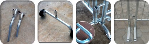 customized metal crowd control barrier, portable barricades, pedestrian barriers