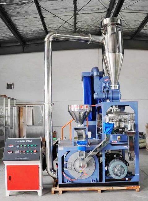 Small PVC Pulverizer Machine Turbine 500 Adjustable Fineness Dust Collection