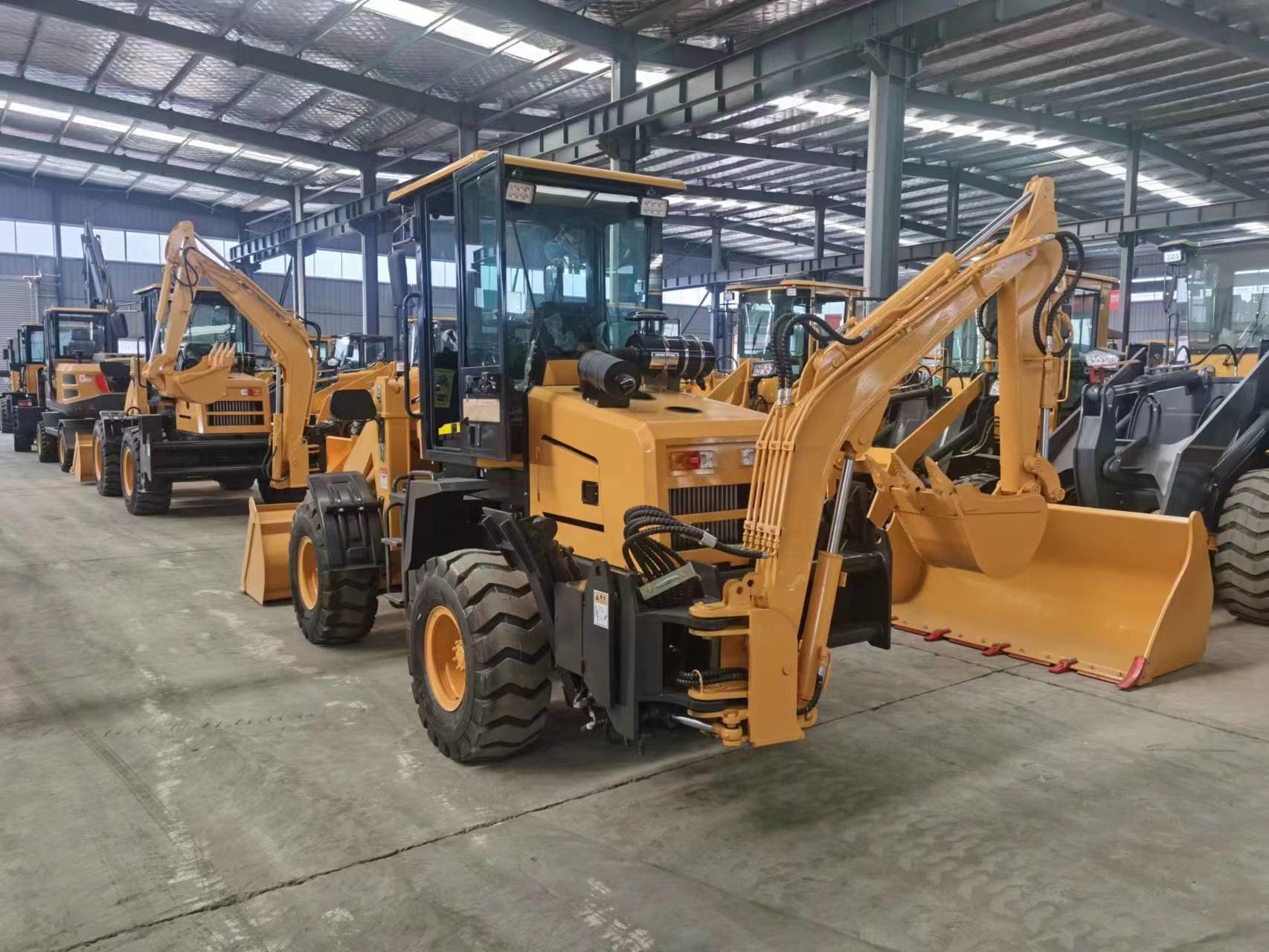 Used Commercial Trucks 3.4 Tons Curb Weight 2 Meters Maximum Digging Depth Brand New Backhoe Loader