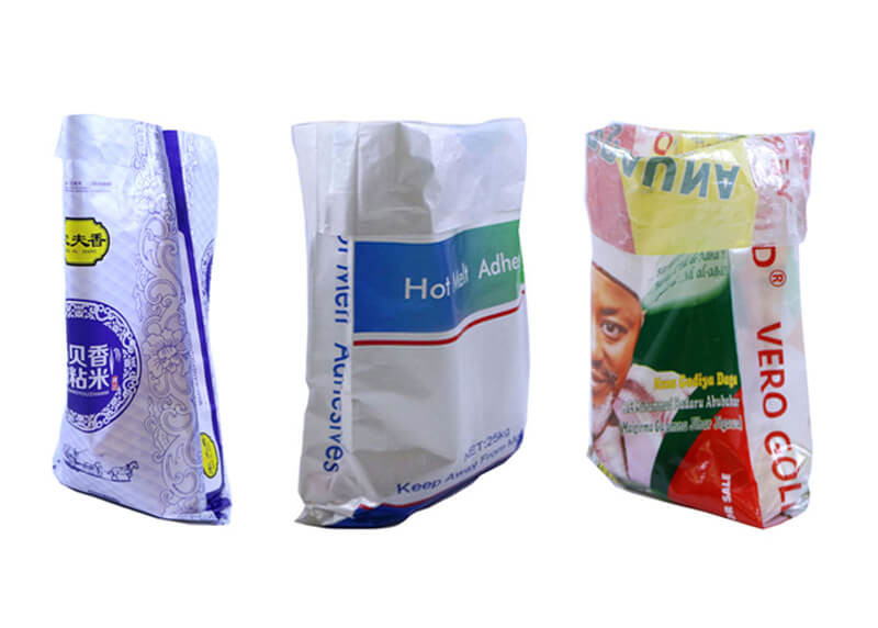 Water Resistant Poly Woven Sacks , Woven Poly Bags For 25 Kg Rice