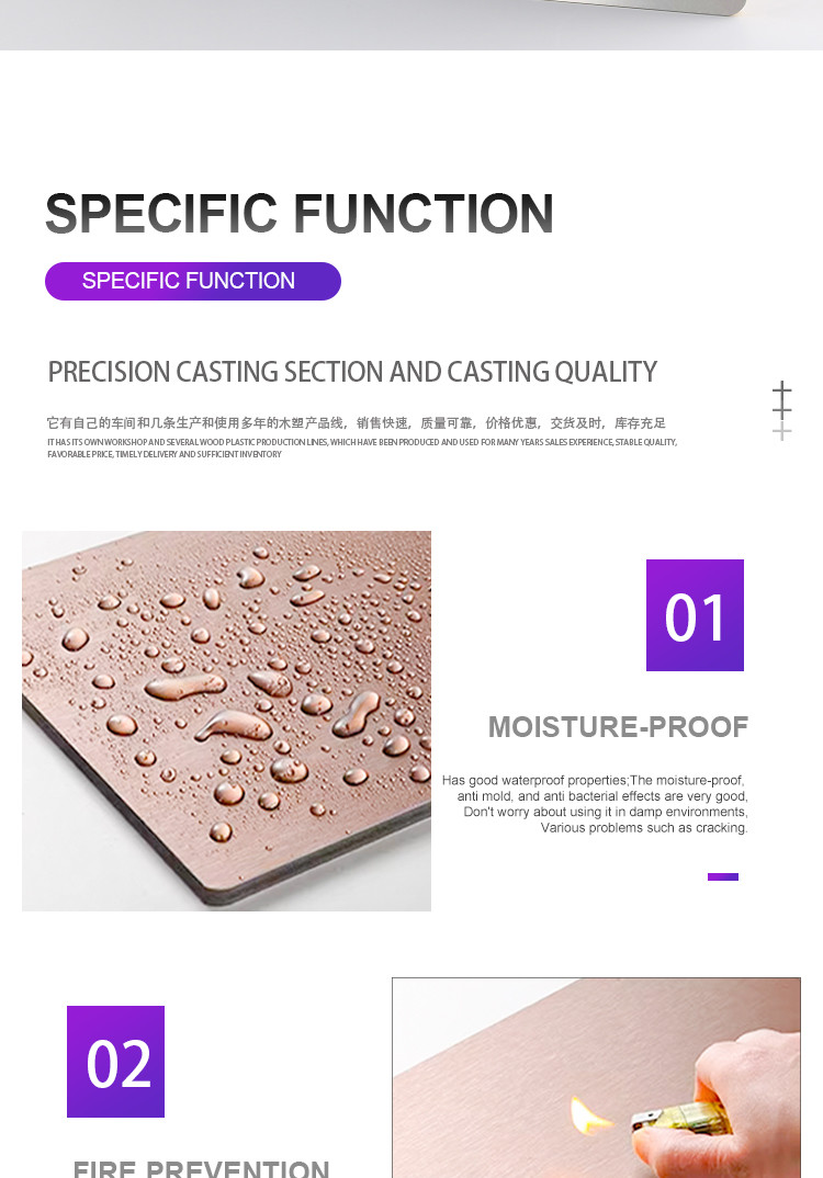 Decorative Wall Panels Bamboo Charcoal Wood Fiber Board New Product Bamboo Crystal Board