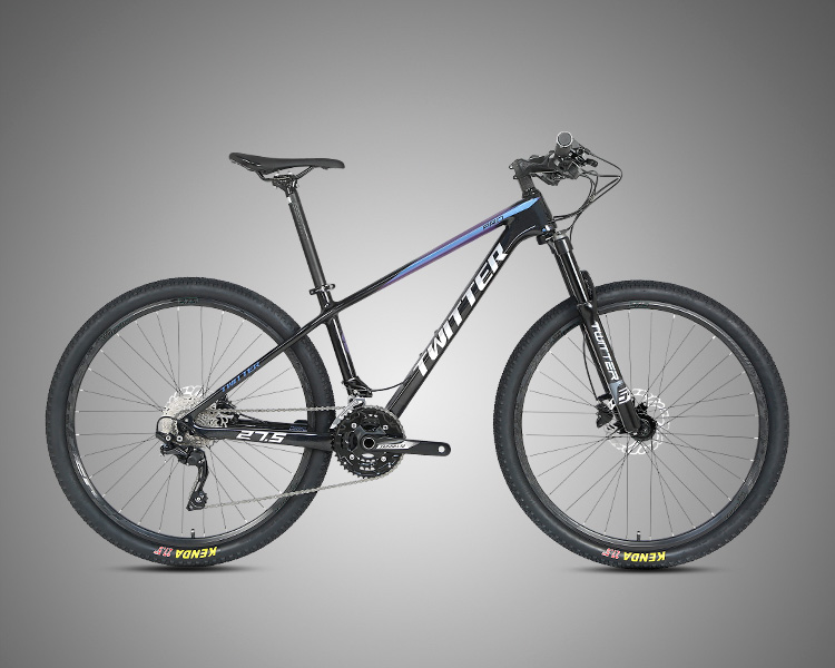 30 Speed Big Tires 27.5 Inch Off Road Mountain Bike Carbon Fiber Frame No Fold