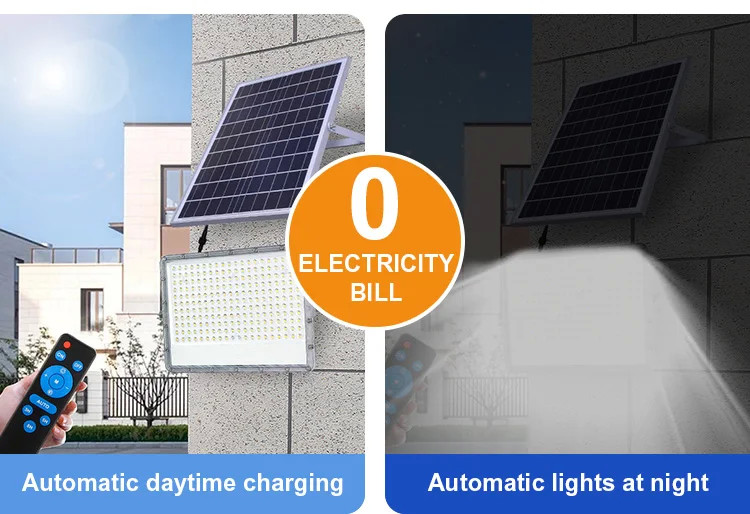 50 W - 300 W Waterproof LED Flood Lamp Security Sensor Solar Flood Light For Outdoor Wall