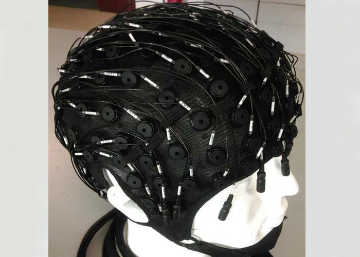 Brain Wave Test EEG Electrode Cap / Wearable EEG Cap For Monitoring Mental Health