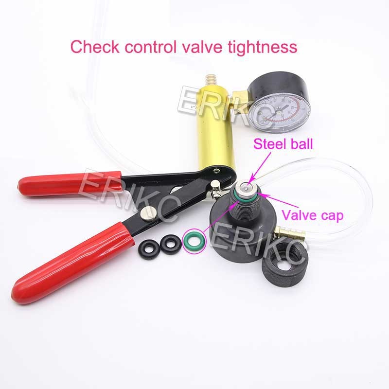 ERIKC Tool Components Common Rail Valve Assembly Electrical Valve Plate Sealing Test Tool for Bosch