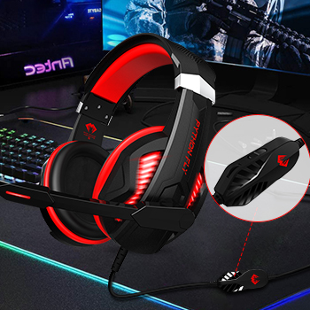 7.1 Gaming Headphones with Mic and RGB Light Frequency Range 15 Hz-20KHz PS4 Audifonos