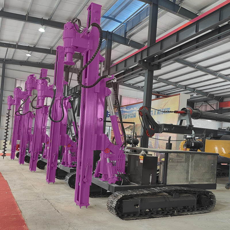 Solar Hydraulic Press Pile Driving Equipment Screw Pile Ramming Machine