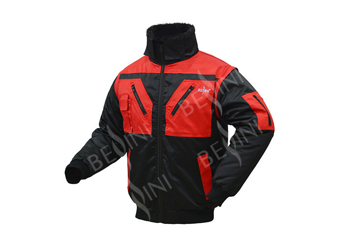 Winter Use Outside Work Jackets / Breathable Mens Safety Work Clothes