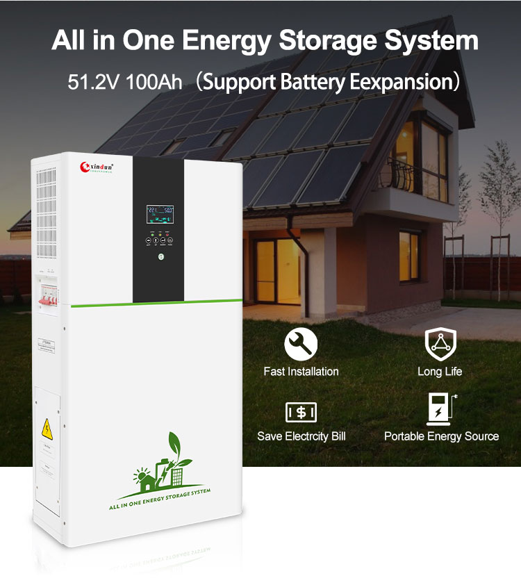 51.2V 100AH lithium battery with inverter