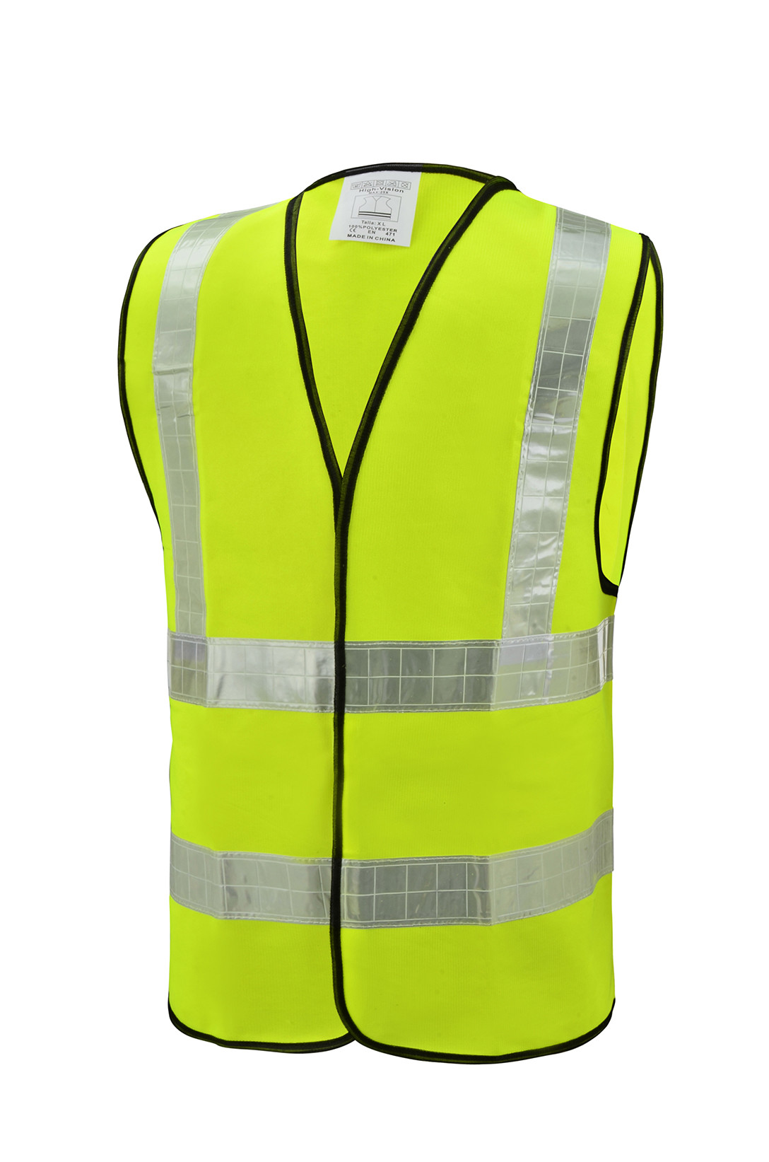 Fluorescent Green Reflective Vest 120g Construction Hi Vis Safety Vest