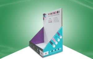 Strong Cardboard Countertop Displays , Cardboard Greeting Card Display For Mobile Accessories