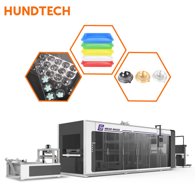 Plastic Cup Hips Pressure Thermoforming Machine 4 Column Press