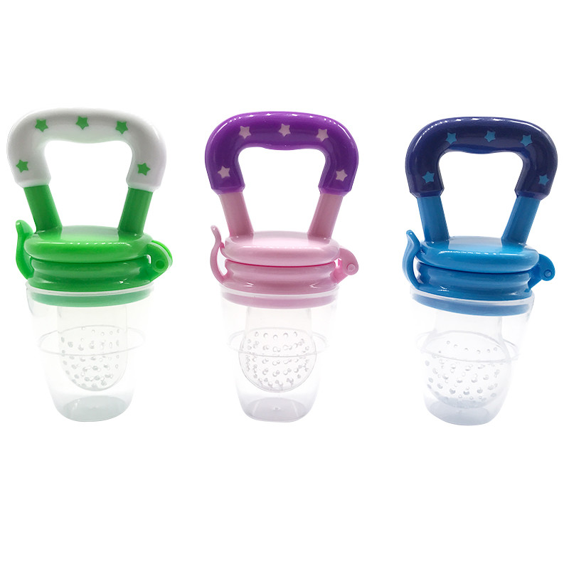 Great 3 Different Sized Soft Silicone Food Fruit Feeding Pacifier Teething Toy for Toddler