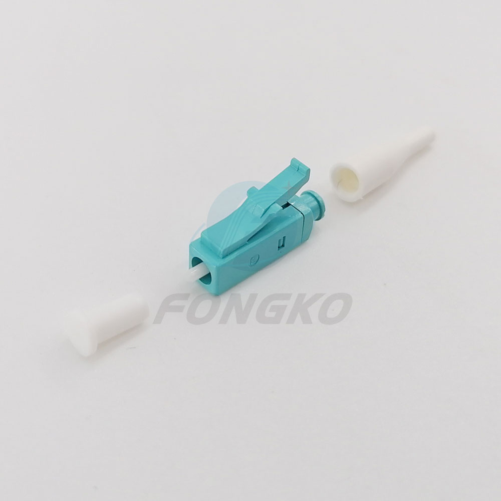 hot sale Lc/UPC Fiber Optical Connector parts OM3 Simplex 0.9mm Fiber Optic Connector