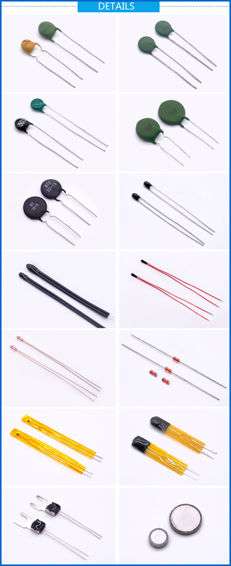 LPTC-200 Linear Silicon PTC Thermistor Sensor 200Ohm With Tolerance ±3% +5% -5%