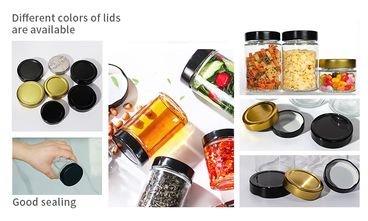Cheap Price 180ml 280ml 380ml 500m Frasco De Vidrio Food Storage Mini Jar with Lids