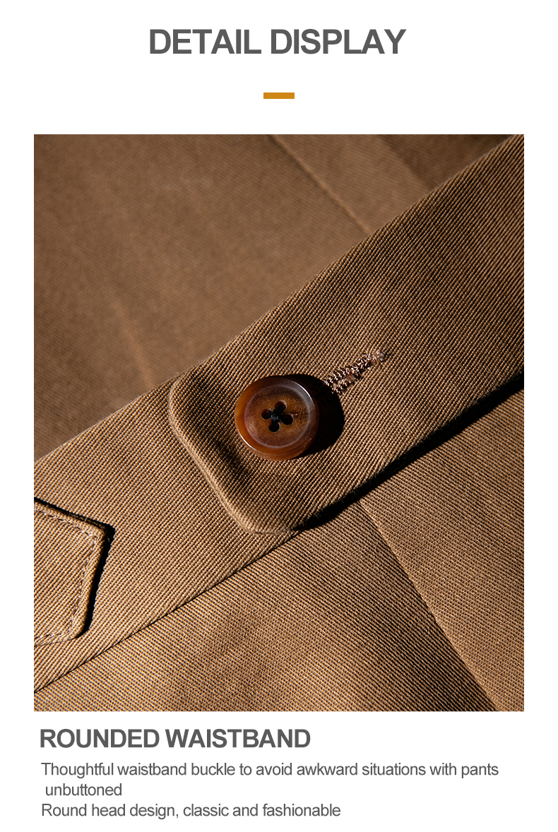 Slim Fit Pure Cotton Trousers with Parisian Button Detail and Zipper Fly Closure