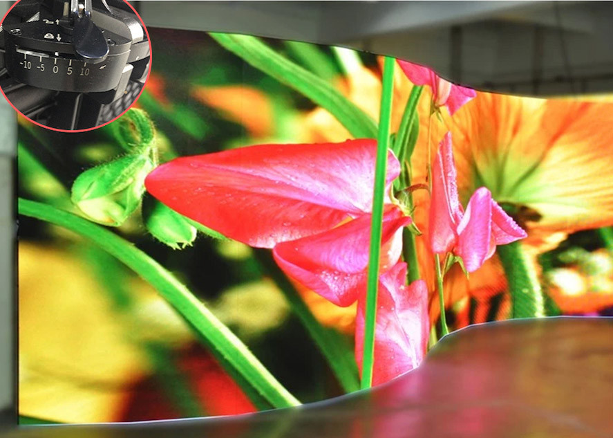 4k Front Service Led Curved Display , 4.81mm Advertising Led Display Screen