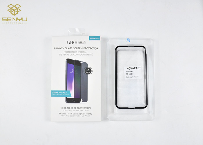 Tempered Glass Mobile Accessories Packaging Box 350G Art Paper Material