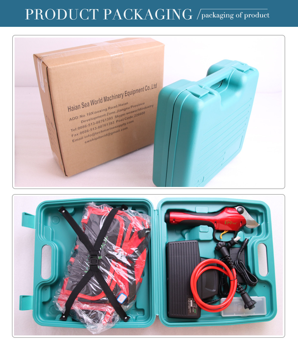 Swansoft 3.0CM Electric Bypass Pruner, Electric Pruning Shear, Electric Scissors for Vineyard and Orchard