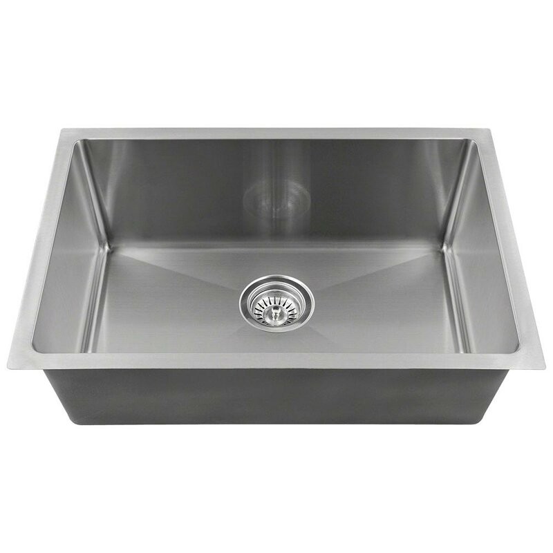 Handmade Satin Stainless Steel Single Bowl Sink Rectangular Big Size