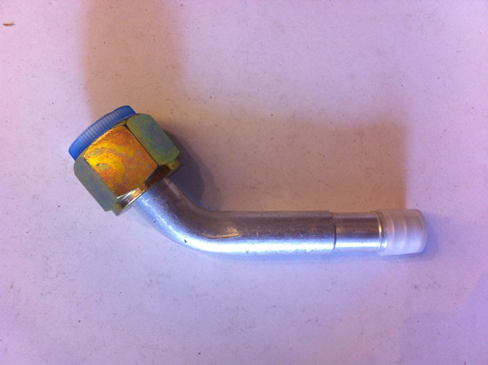 Female O-Ring fittings Aluminium joint with iron cap Connectors auto air conditioning hose ends ACO-ring female fittings