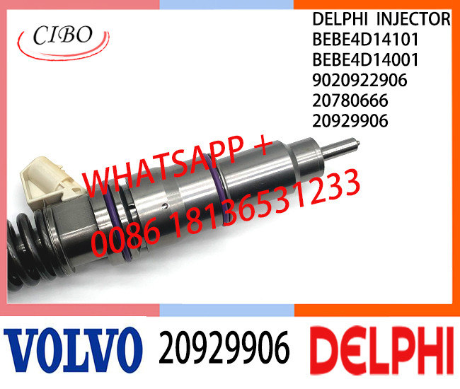 Common Fuel Diesel Injector 20929906 BEBE4D14101 BEBE4D14001 9020922906 20780666 E3.18 for VOL D16 3512 TIER 3