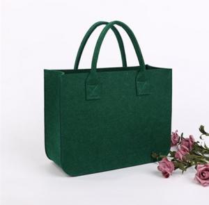 Buy cheap 2021Eco-Friendly ladies felt shopping bag women handbag  tote bag leisure felt fabric bag promotional custom logo product