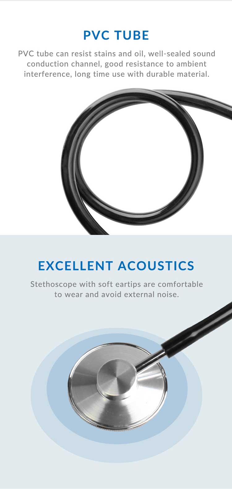 Surgical Diagnostics Stethoscope Kits With Nylon Bag For Medical Student