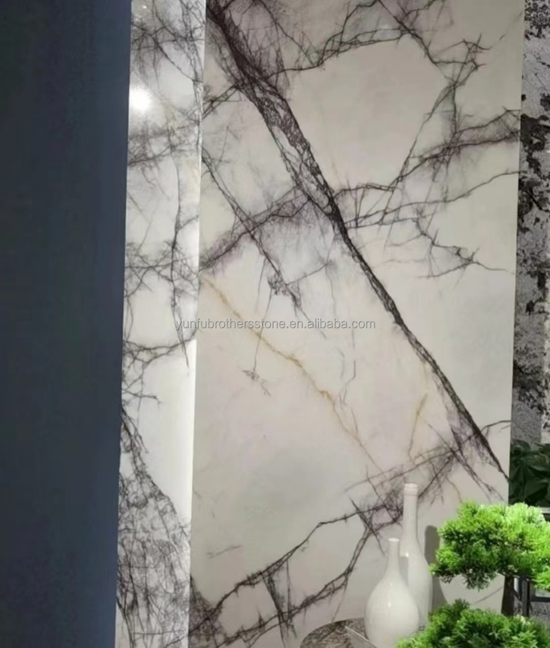 Natural Stone for Countertop Stair Modern Fragrant Snow Plum Home Stone Form Big Slab