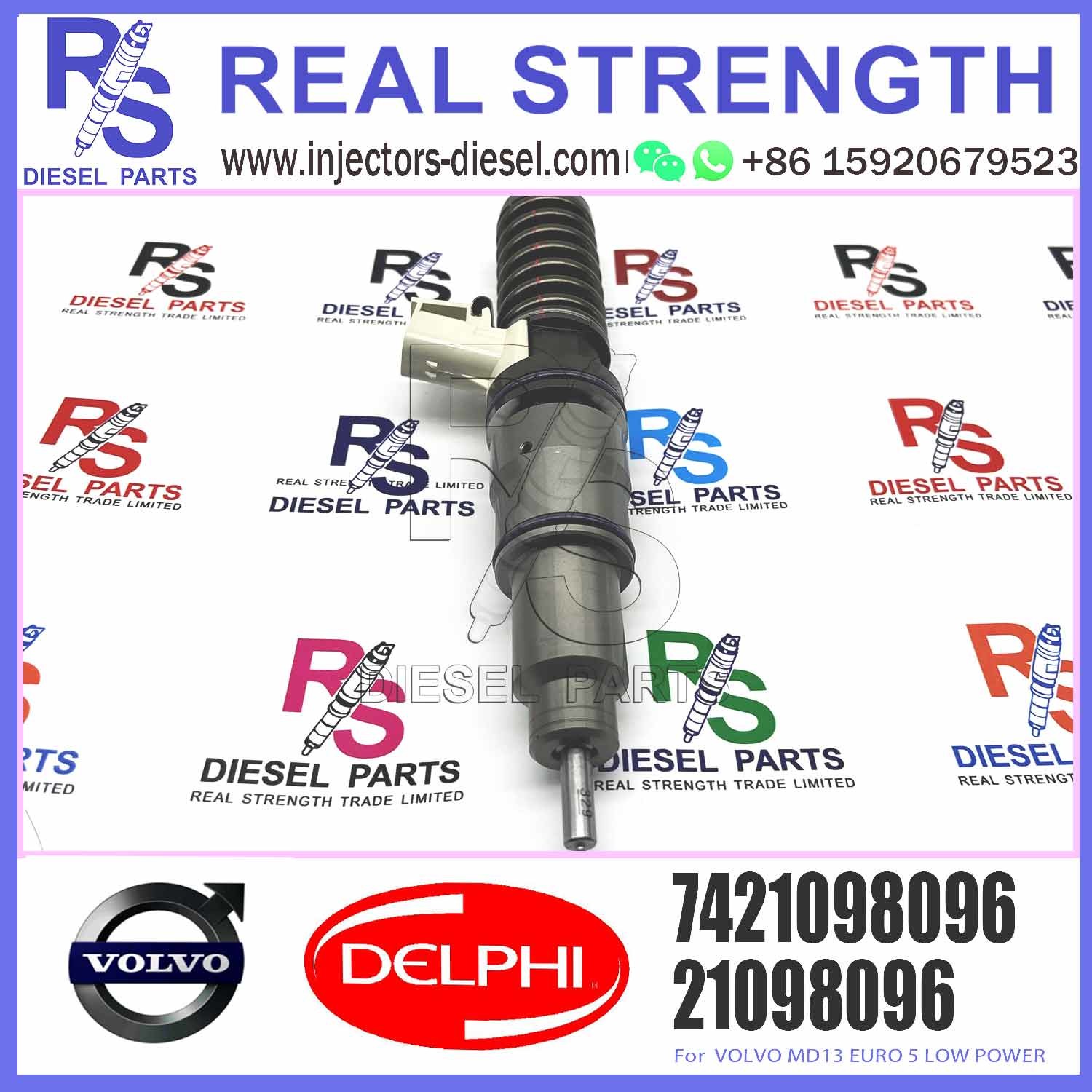 High Quality Diesel Electronic Unit Fuel Injector BEBE4D23001 21098096 20198087 7421098096 For MD13 EURO 5 LOW POWER