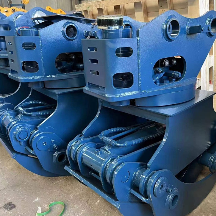 Blue 5 Teeth Log Grapple For Excavator Grapples 16 Ton For Loading