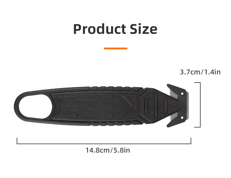 Multifunction Two Sided Concealed Blade Recessed Blade Safety Box Carton Cutter Film Cutter Knife