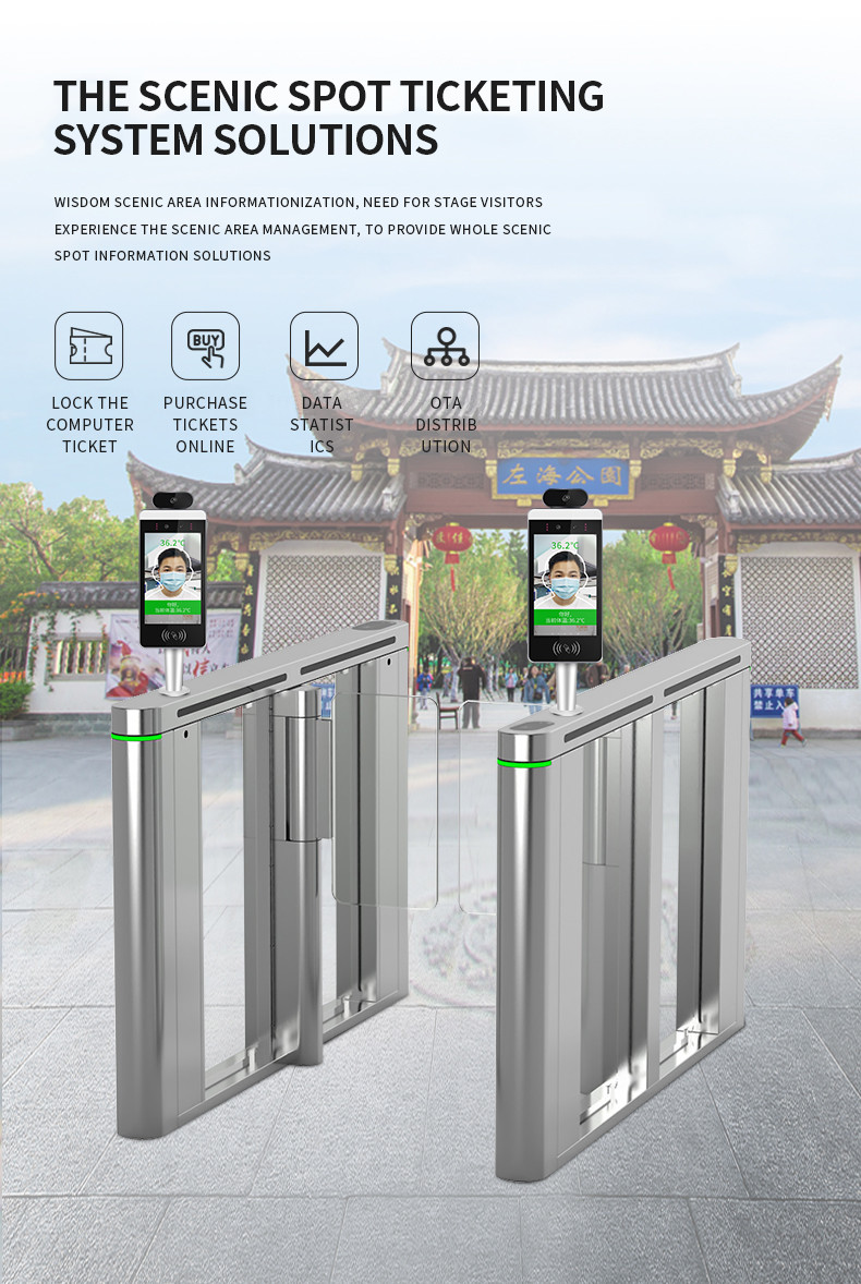 8In Face Recognition Thermometer Swipe Visitor Access Control Punch In Machine