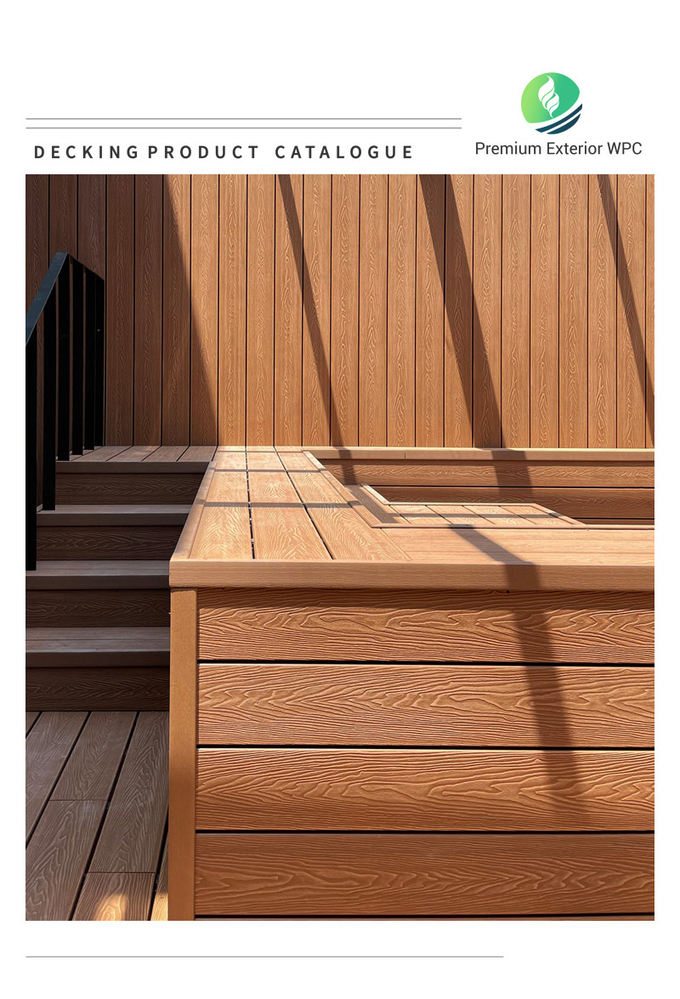 Eco Friendly 3D Composite Decking Waterproof multi dimensional ISO