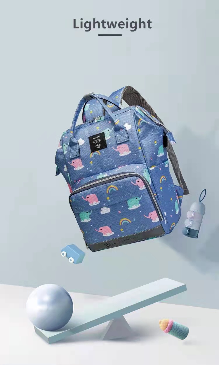 Waterproof Large Capacity Maternity Diaper Bag Mommy Bag Multifunctional Nappy Backpack With Stroller Strap For Mom&Dad