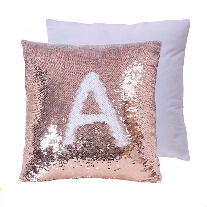 Shiny Blank Sublimation Sequin Cushion Cover For Photo Printing 40*40cm